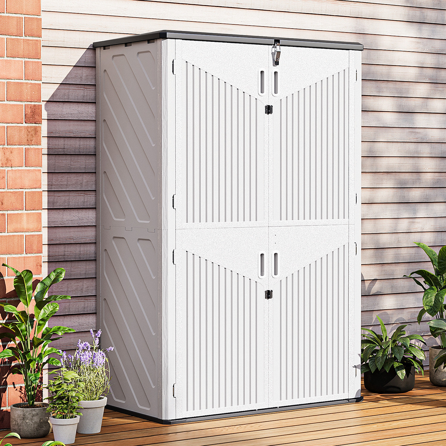 JolyDale 4.5 Ft. W X 2.5 Ft. D Resin Storage Shed | Wayfair